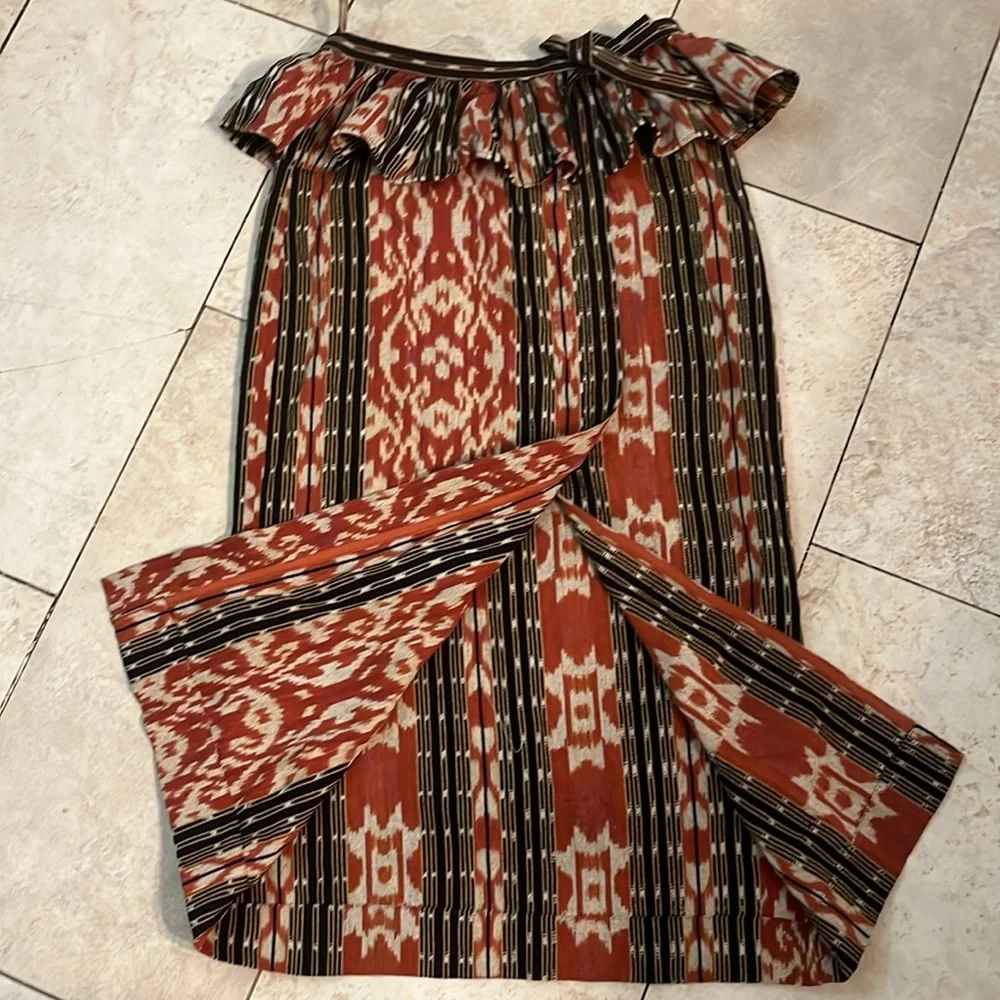 Ulla Johnson Women's Salima Printed Multicolor Ruffle Cotton Skirt Sz 6 - Picture 7 of 12